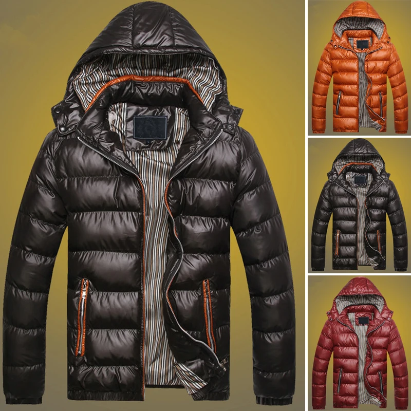 

2021 New Men's Winter Jacket Medium-long Hooded Jackets Thick Army Green Casual Outdoor Warm Parka Man Outerwear Coats Plus Size