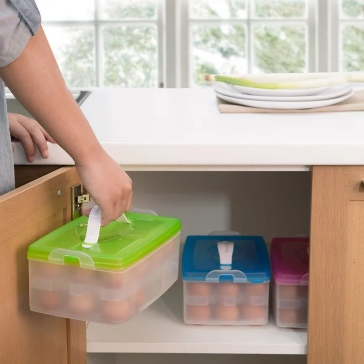 Двухслойная пластиковая подставка для куриного яйца коробка шпилек корзина