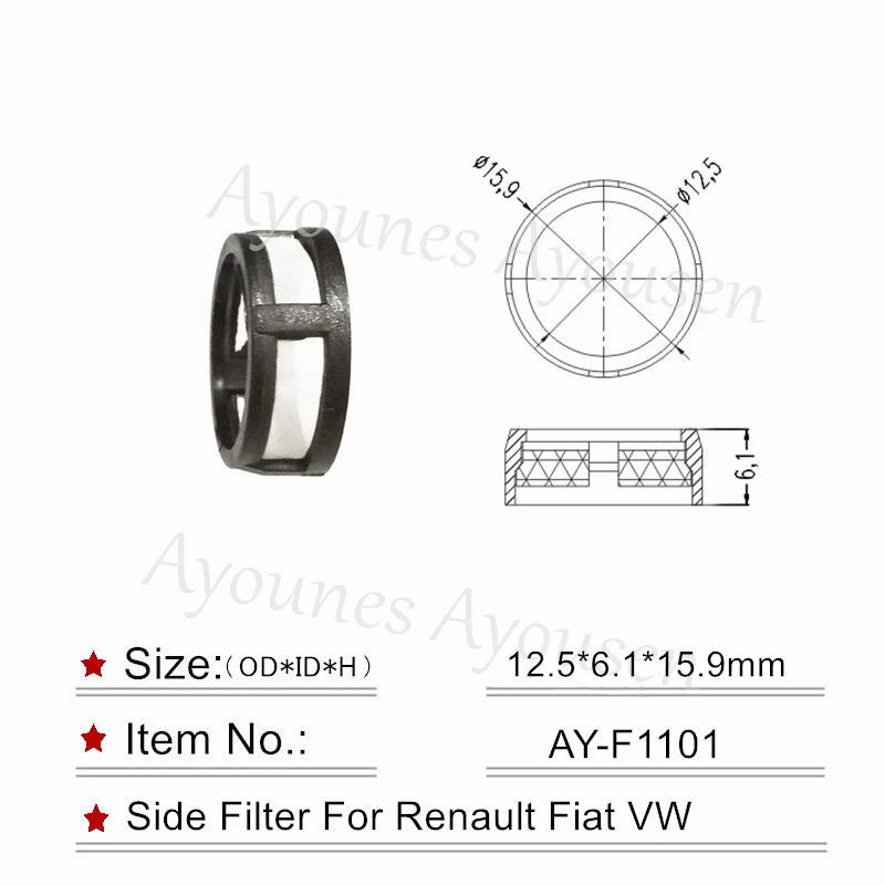 Бесплатная доставка оптовая продажа 10 шт. фильтры топливного инжектора для Renault