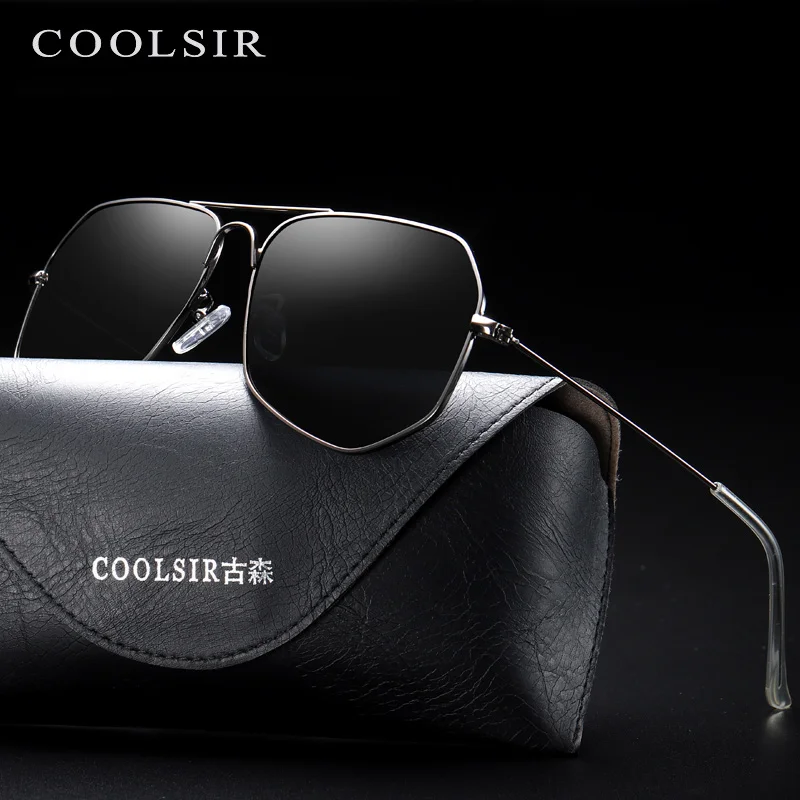 Coolsir солнцезащитные очки мужские поляризованные 6126 Дамская мода UV400 костюм