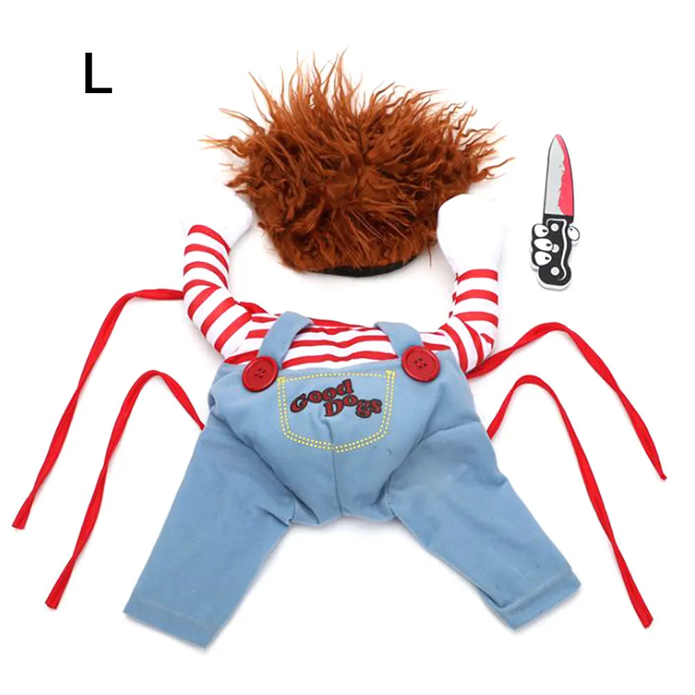

Halloween Christmas Dog Costumes Apparel Funny Pet Clothing Adjustable Novelty Wig Novelty Cosplay Costume Outfit Kits