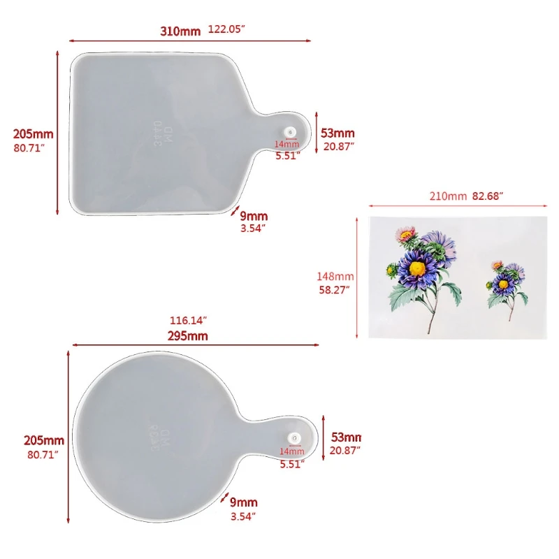 Пляжный поднос для тарелок форма смолы искусство сервировочный силиконовые