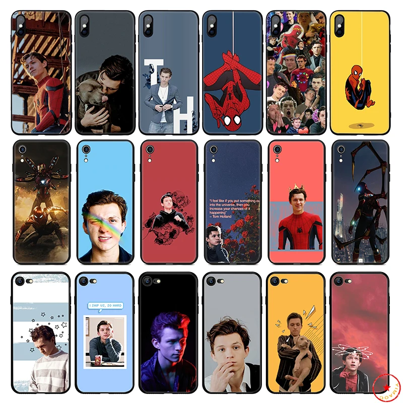 Том Холланд Человек-паук Мягкий силиконовый чехол для телефона iPhone 11 Pro Xs Max X или 10