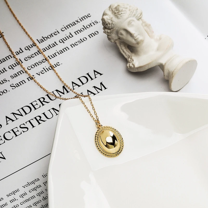 Серебряное блестящее овальное ожерелье Silvology из стерлингового серебра 925 пробы в стиле мори, минималистское ожерелье для женщин, 18 К, золотые украшения на день рождения