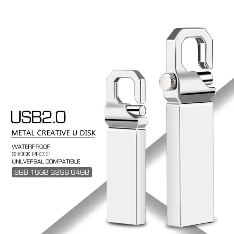 

Usb Flash Drive 64 Gb 2.0 Metal Pendrive 16 Gb 128Gb 8Gb 4Gb Usb Stick High Speed Pen Drive 32Gb Usb Flash Gift Free Custom Logo