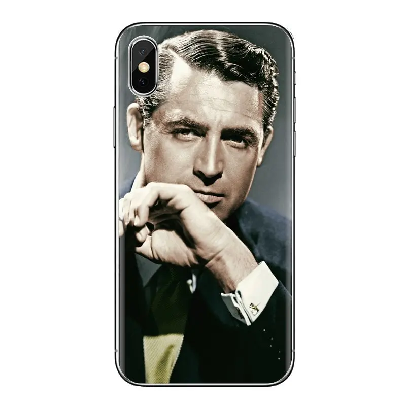 Soft Transparent Cases Covers For Samsung Galaxy J1 J2 J3 J4 J5 J6 J7 J8 Plus 2018 Prime 2015 2016 2017 Cary Grant |