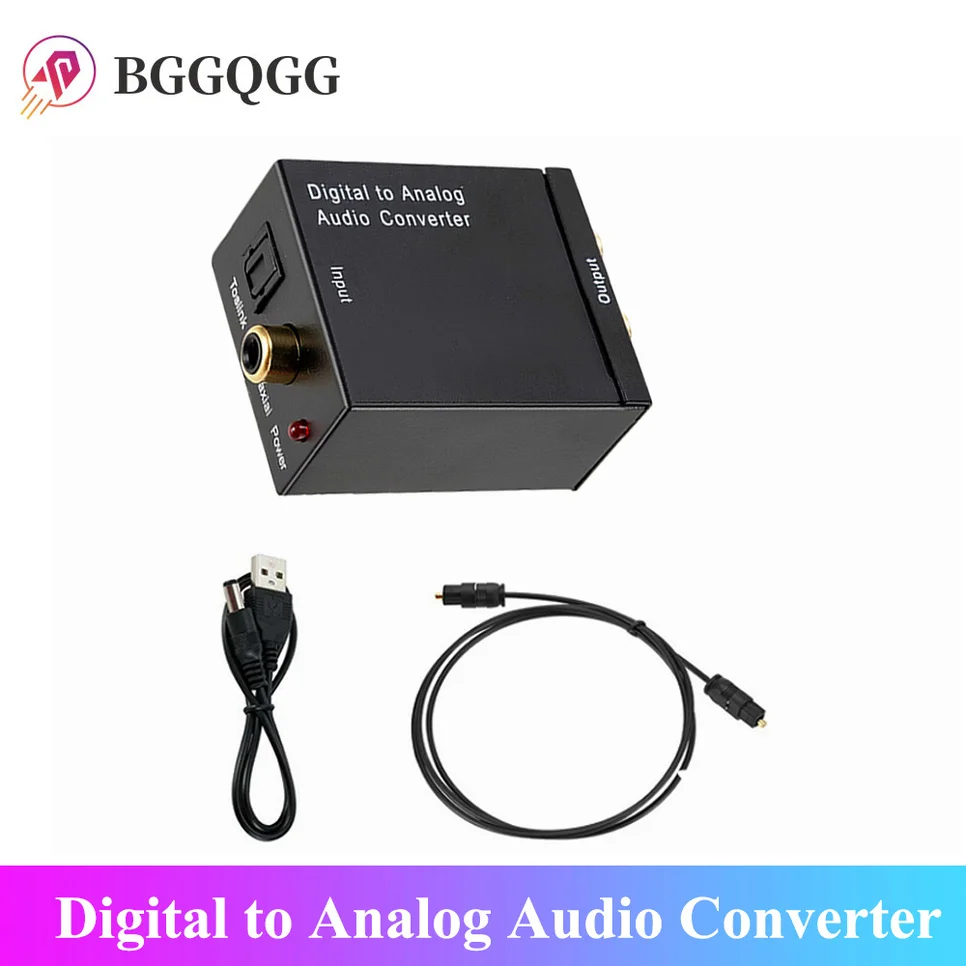 BGGQGG Usb Dac оптический цифровой стерео аудио SPDIF Toslink коаксиальный сигнальный аналог
