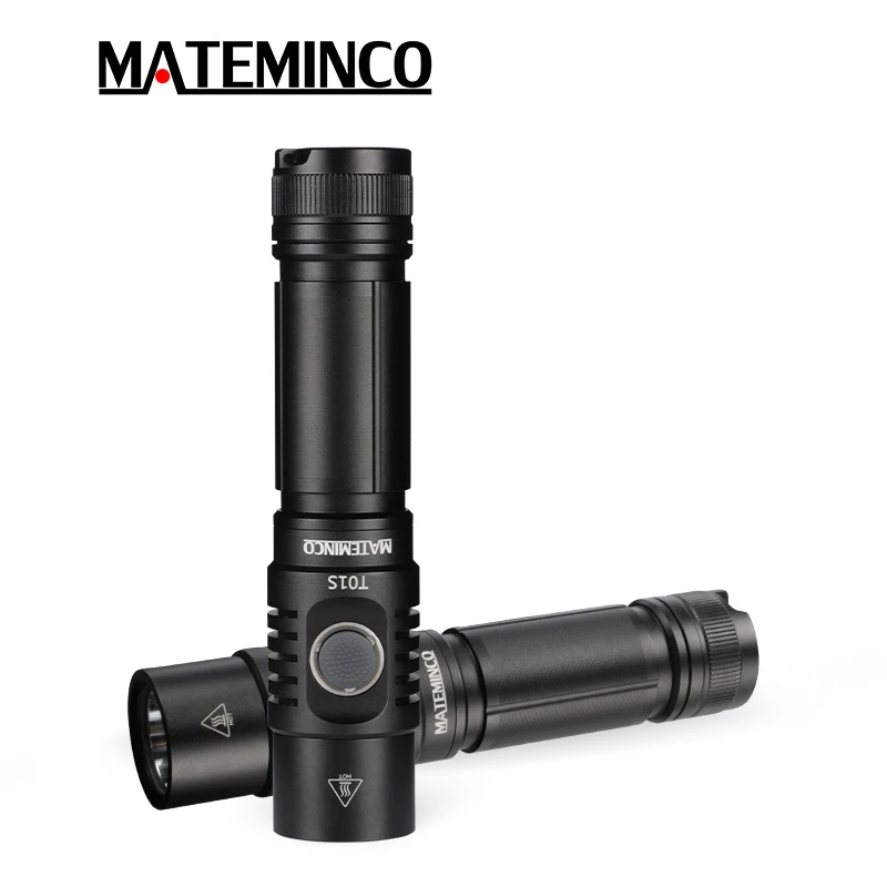 Тактический фонарик MATEMINCO T01S Max 21700 люмен дальность луча 2300 м перезаряжаемый Type-C |