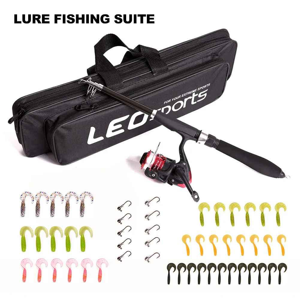 55 шт. детская телескопическая удочка и Катушка для спиннинга | Спорт развлечения