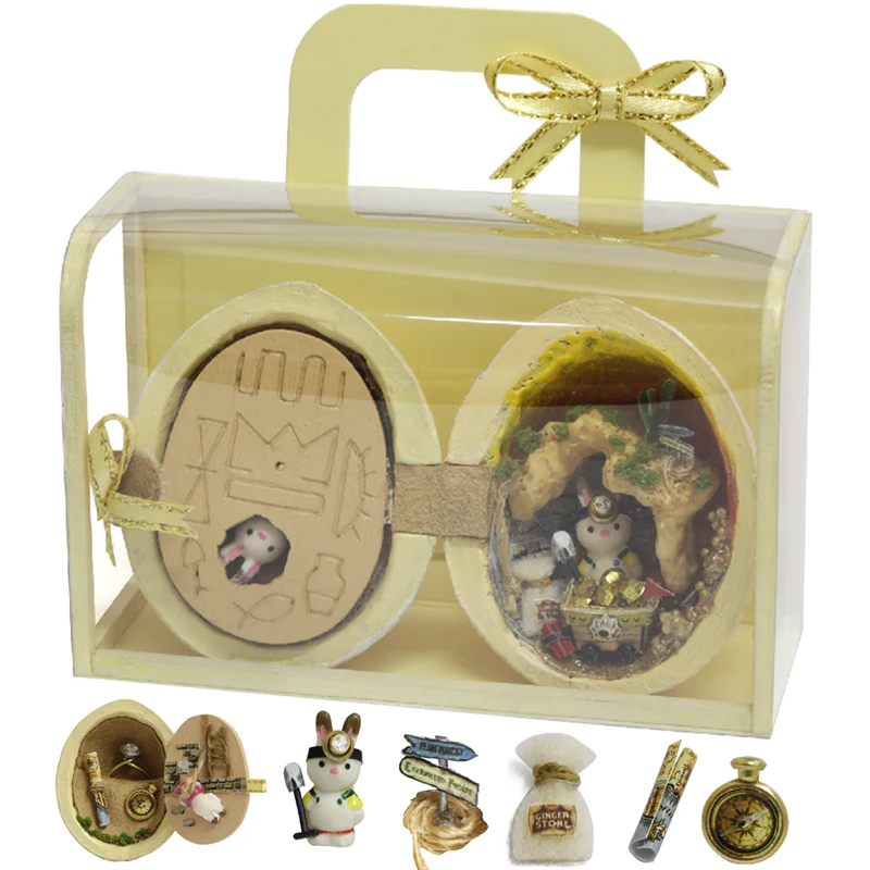CUTEBEE mucineca для дома miniatura DIY Mujer с muebles de casa de madera de juguetes para los nivienos de vacaciones Z009 - Цвет: R04