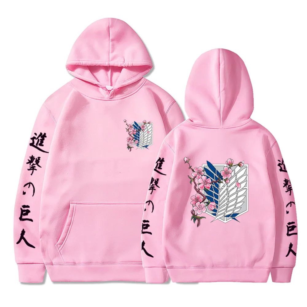 

Unisex Hoodies Jiyuu no Tsubasa Pullover Japan Anime Attack on Titan Sweatshirt Women Fashion Cartoon Female Clothes Dropship