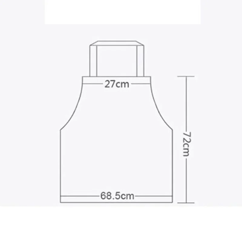 Фартук нож и вилка принт короткий для взрослых водостойкий маслостойкий