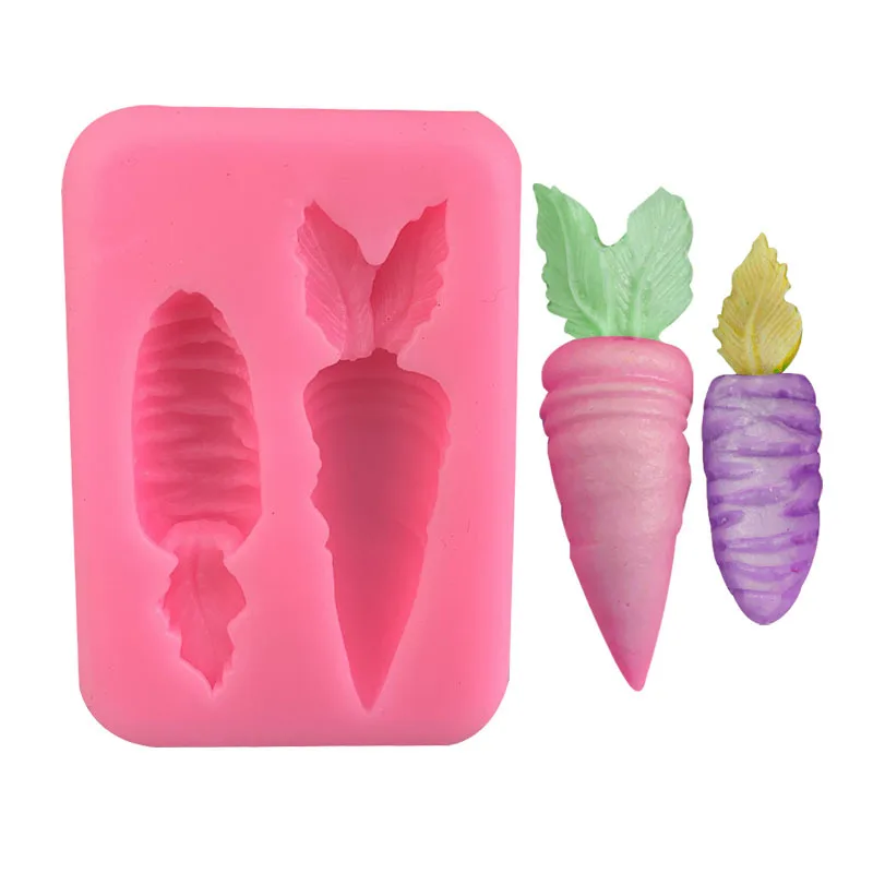 

Big and small carrots, silica gel mold, chocolate mousse, sugar turning cake tool, glue soap mold, decorative ornament