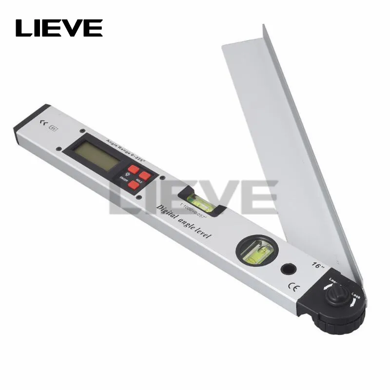 

Digital Electronic Protractor angle finder Level Measuring Gauge meter inclinometer ruler 0-225 degree 400MM metal material