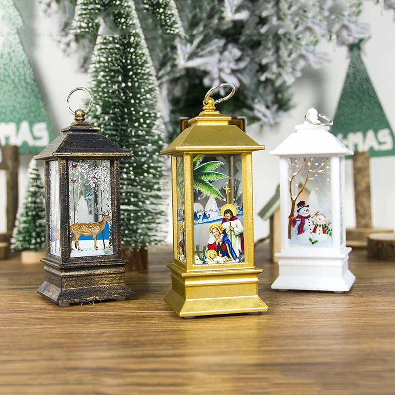 Рождественский подвесной светильник с беспламенным питанием от батареи