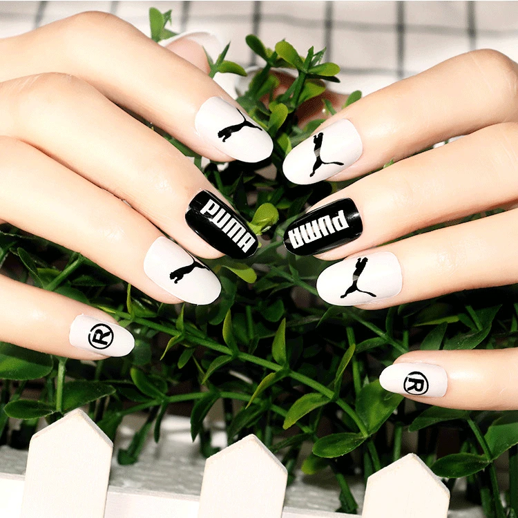 

24pcs/boxNail Tips Beautiful nails Detachable Fake Nails with Designs Colorful Artificial False Nails nails full cover nail tips