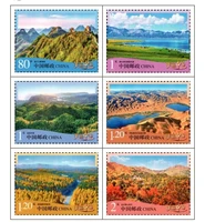6pcsset new china post stamp 2021 p32 beautiful china iii mnh