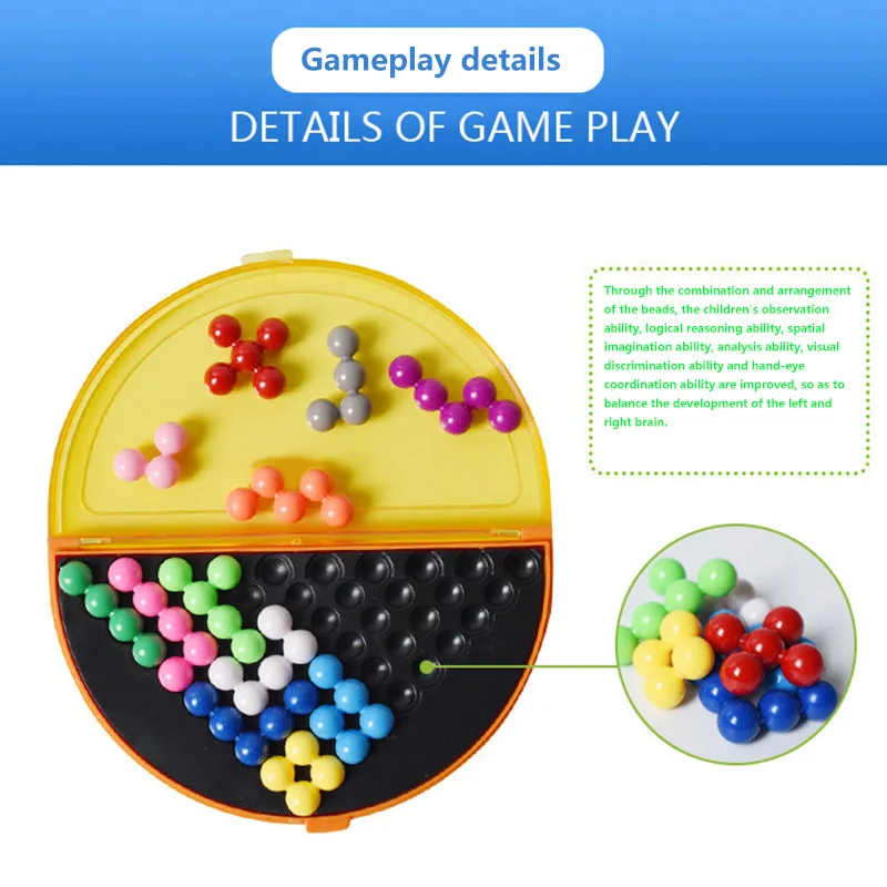 IQ Pearl логическая игра для ума игрушка детей пирамида бисер головоломка