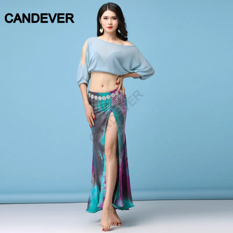 Новое поступление женская танцевальная одежда для танца живота из спандекса