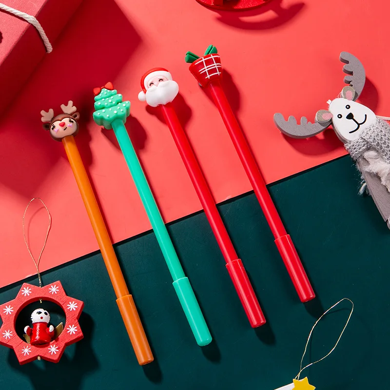 

Cute cartoon Christmas series gel pen creative small fresh student office signature pen exam pen stationery cute school supplies
