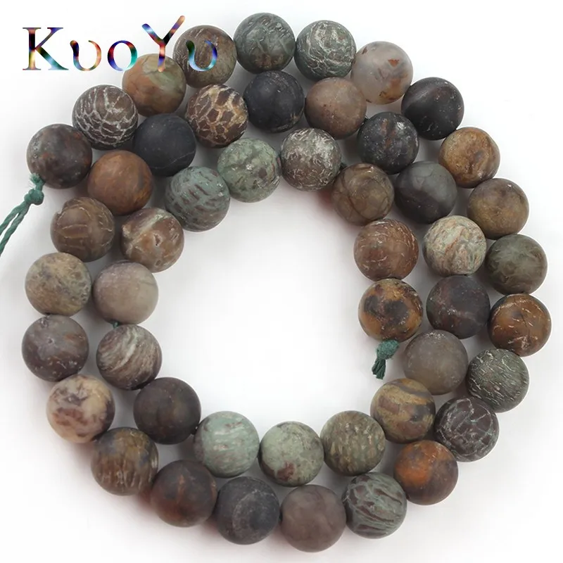 Натуральный Mattt драгоценный камень с узором под змеиную кожу тусклой полировкой