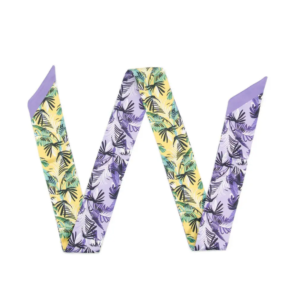 47 &quotтонкий сатиновый длинный тонкий ленточный женский шарф с завязкой на шее