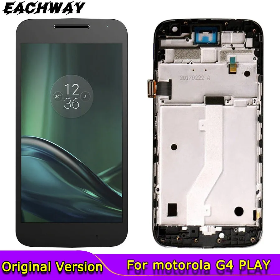 Для Motorola MOTO G4 PLAY LCD дисплей сенсорный экран дигитайзер сборка Xt1601 Xt1602 XT1603 Xt1604 5 0