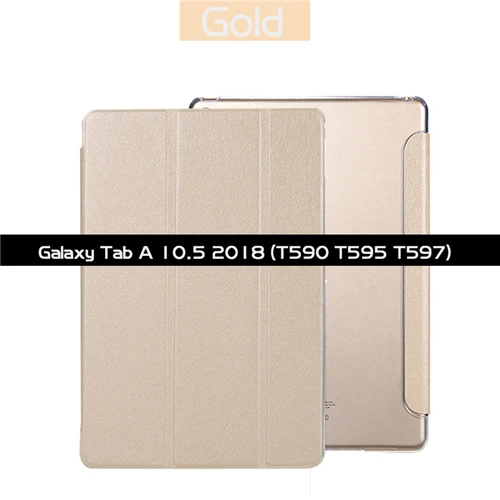 SM-T590 SM-T595 Чехол для samsung Galaxy Tab A A2 10,5 дюймов SM-T590 T595 T597 кожаный Умный Магнитный чехол-подставка для Galaxy Tab A2 10,5 чехол - Цвет: SM-T590 SM-T595
