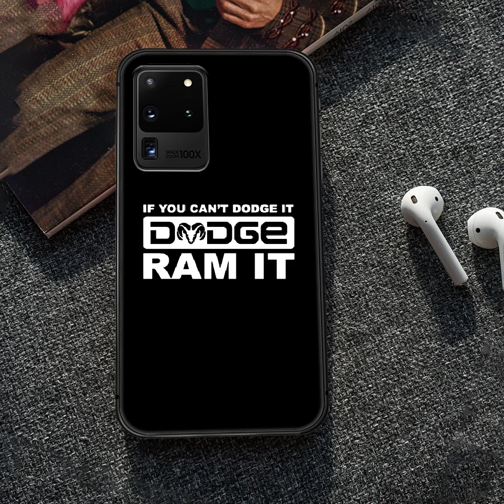 

Dodge car logo Phone Case Cover Hull For Samsung Galaxy S 6 7 8 9 10 e 20 edge uitra Note 8 9 10 plus black shell soft coque