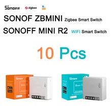 Sonoff MINI R2 ZB MINI Zigbee 3.0 DIY Smart Wifi Switch Small Body Remote Control via eWeLink APP Support Alexa Google Home