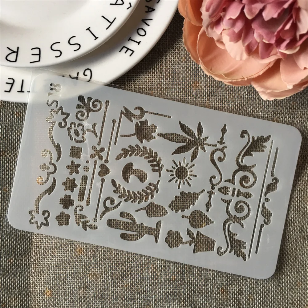 

New A6 Geometry Flag S18 DIY Craft Layering Stencils Wall Painting Scrapbooking Stamping Embossing Album Paper Card Template