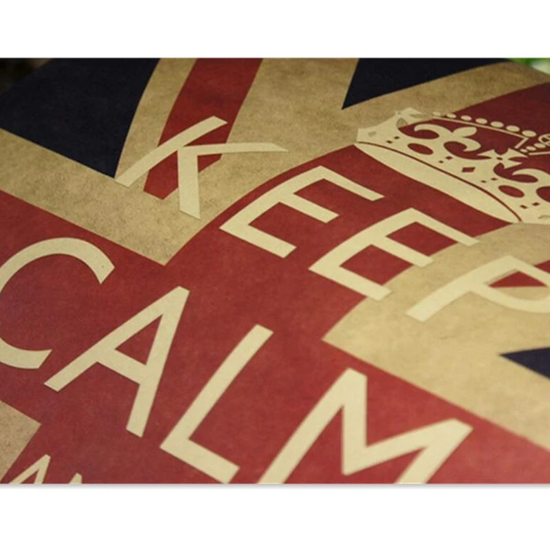 Винтаж Второй мировой войны в британском стиле с надписью Keep Calm and ручной клади
