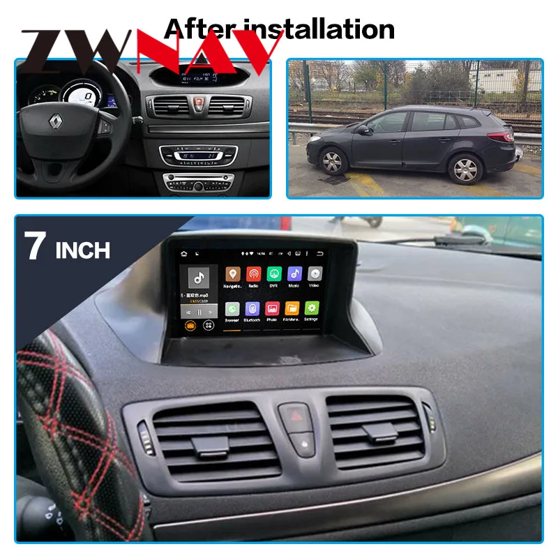 Android 10 gps навигатор Автомобильный Радио плеер для Renault Megane 3 Renault Fluence 2009+ Автомобильный радио головное устройство мультимедийный плеер