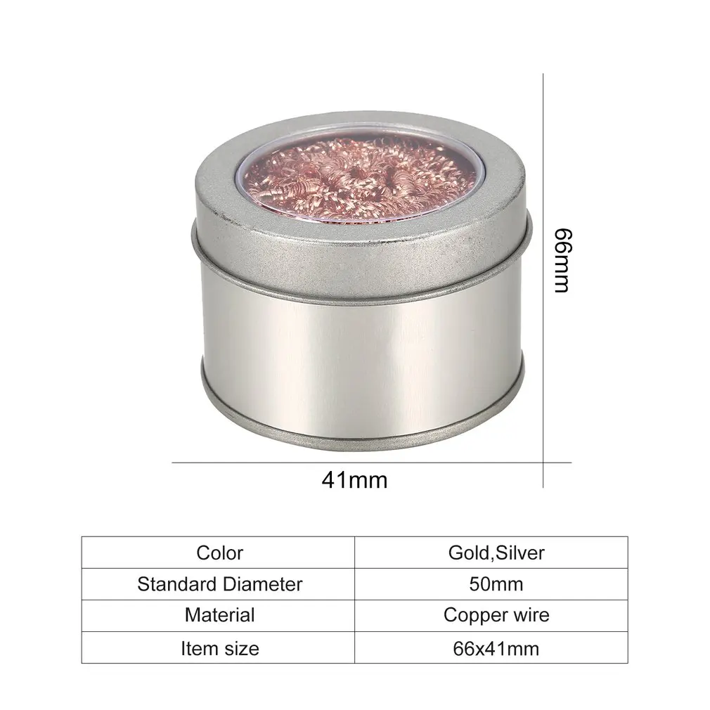 

Desoldering Soldering Iron Mesh Filter Cleaning Nozzle Tip Copper Wire Ball Clean Ball Cleaning Ball Steel Wire Sponge