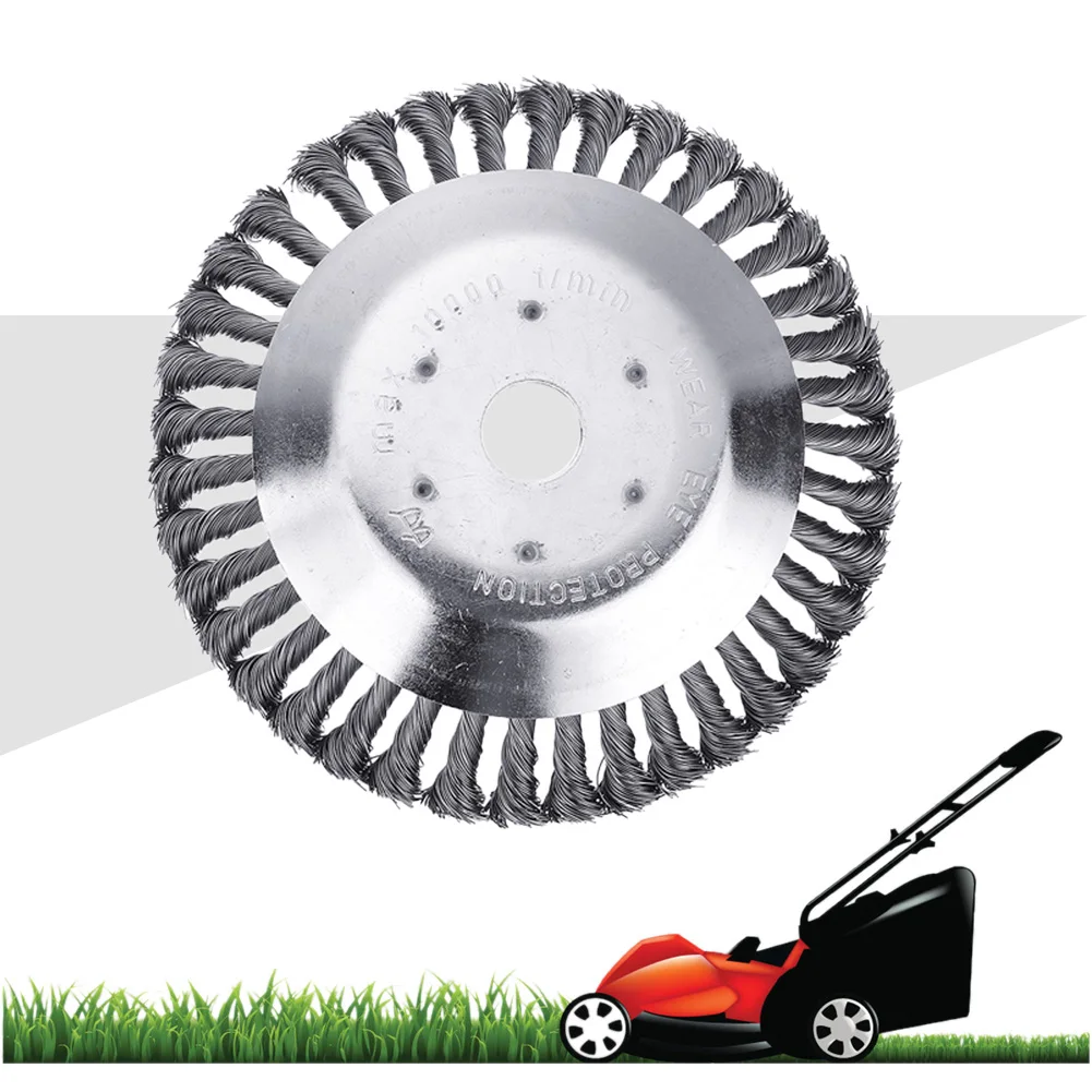 

6/8inch Grass Tray Plate and Gearbox Fixing Kit Steel Wire Grass Trimmer Head Derusting Weeding Wheel Grass Tray Brush Cutter