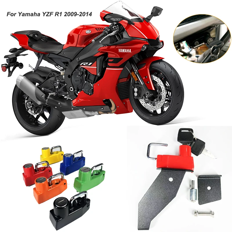 Замок для мотоциклетного шлема Yamaha YZF R1 2009 2010 2011 2012 2013 2014 6 цветов боковая защита от