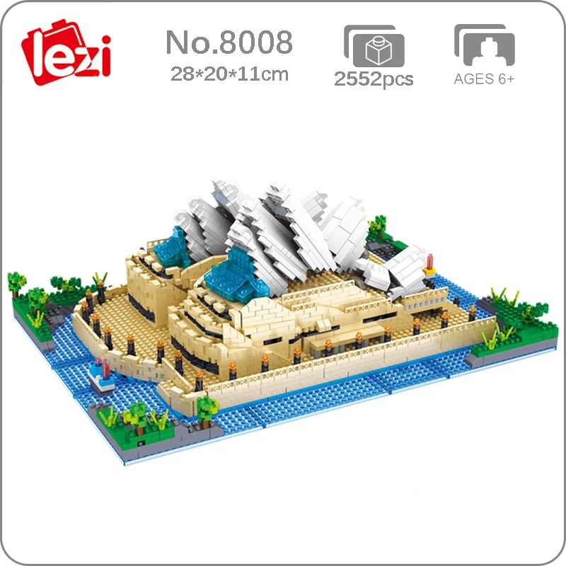 Конструктор Сиднейский оперный дом корабль лодка дерево миниатюрные алмазные