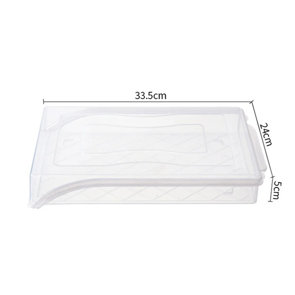 

Home Kitchen Food Container Frozen Dumpling Storage Box Dumpling Tray Transparent Tray Meat Pastry Container Plastic