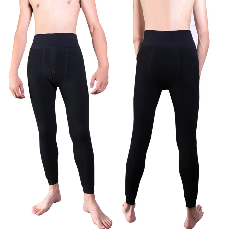 Зимние Бархатные уплотненные леггинсы для мужчин 2020 обтягивающие штаны высокие