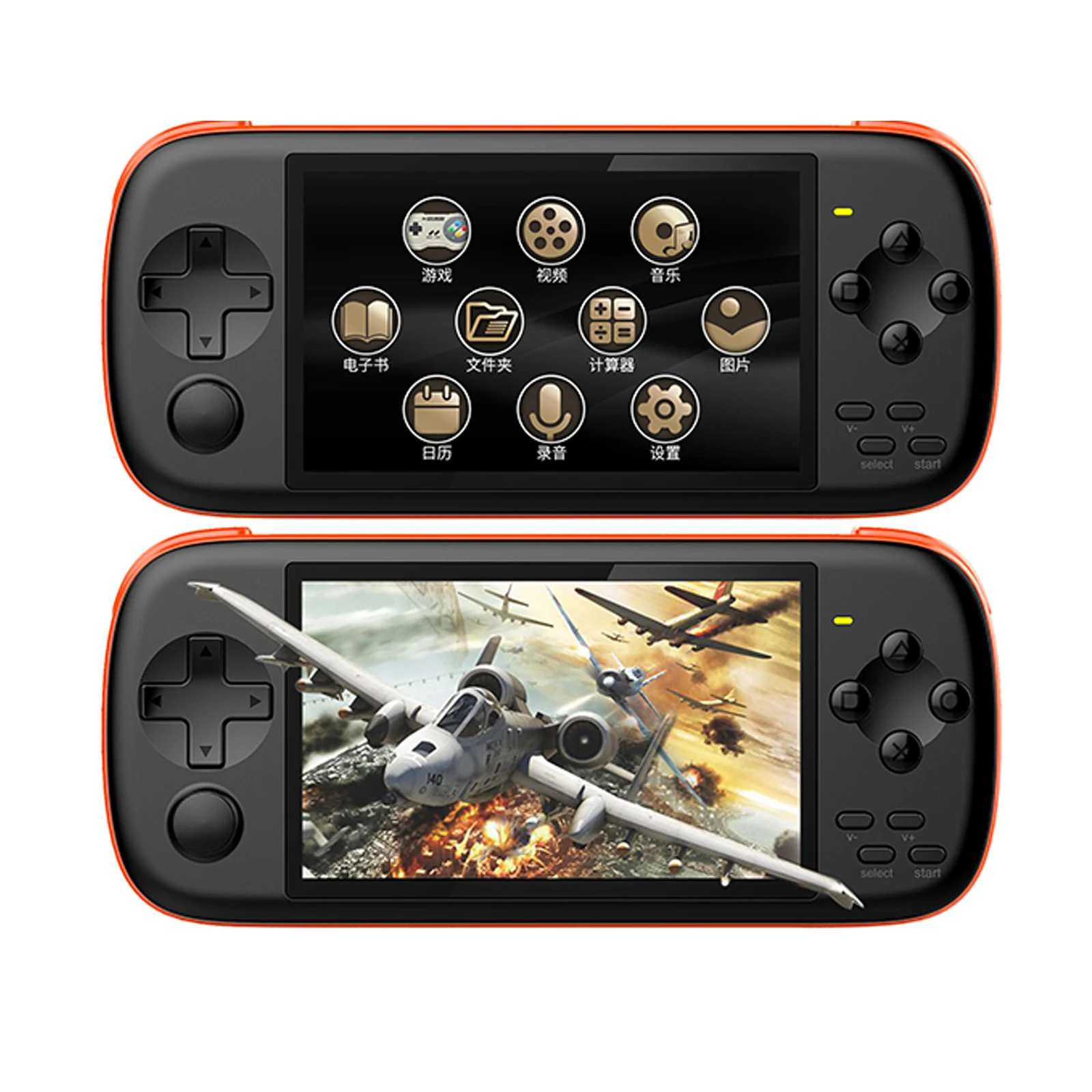 Игровая консоль Powkiddy J6 В Стиле Ретро 4 3 дюйма IPS HD Tela 16 Гб MAME аркадный симулятор FC