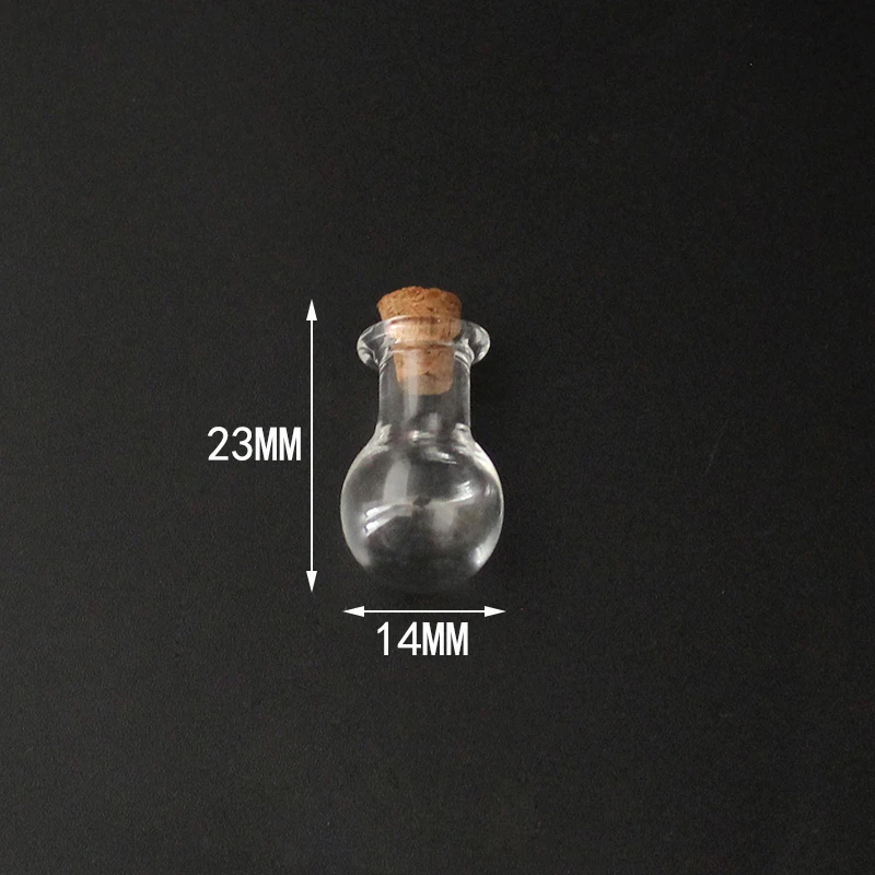 Bulb-Cork 5 шт. пробковая пробка маленькая пустая стеклянная бутылка Крошечные стеклянные баночки с пробкой декоративные стеклянные баночки - Окраска металла: Bulb-Cork