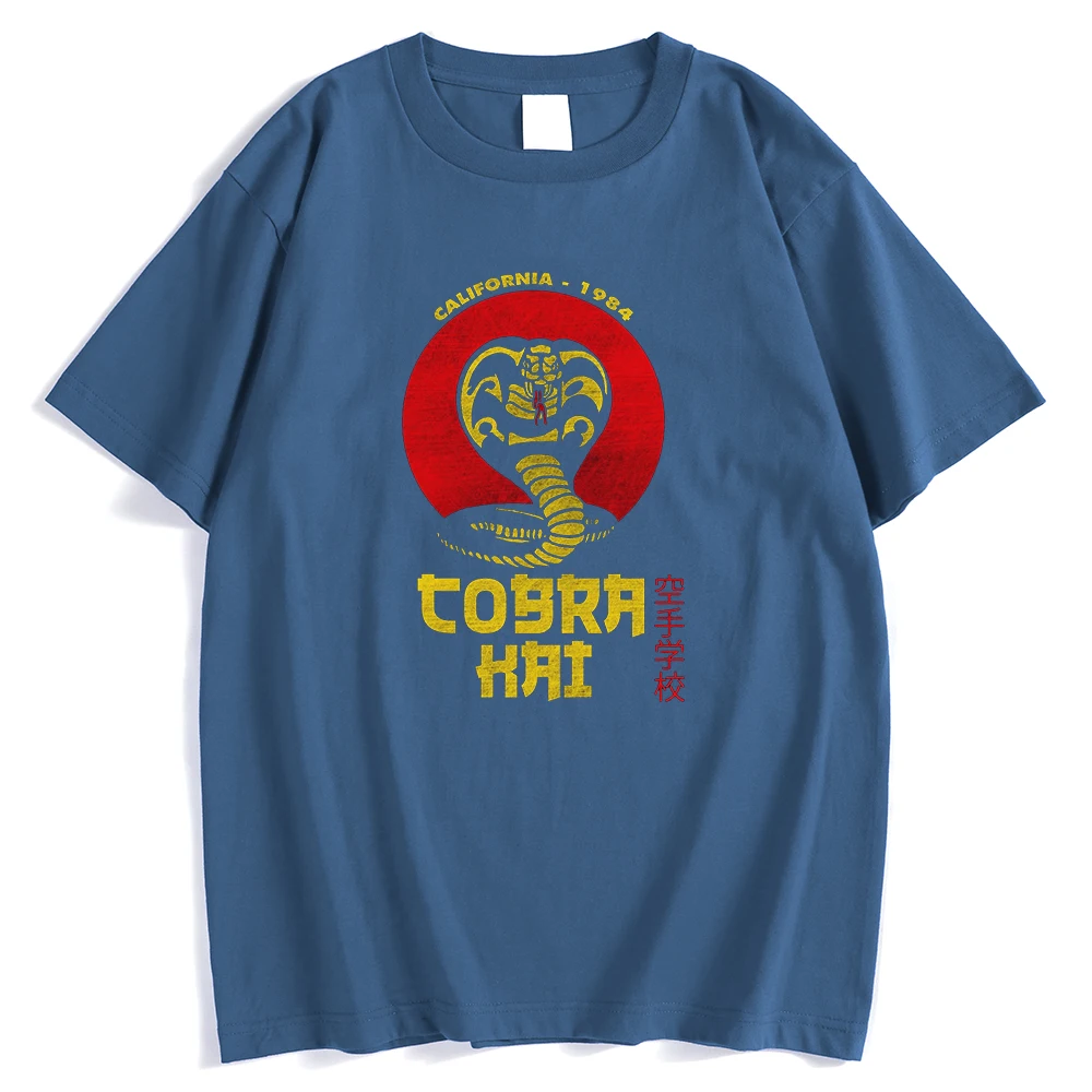 Мужские футболки с принтом кобры Кай для пустых рук модная Высококачественная