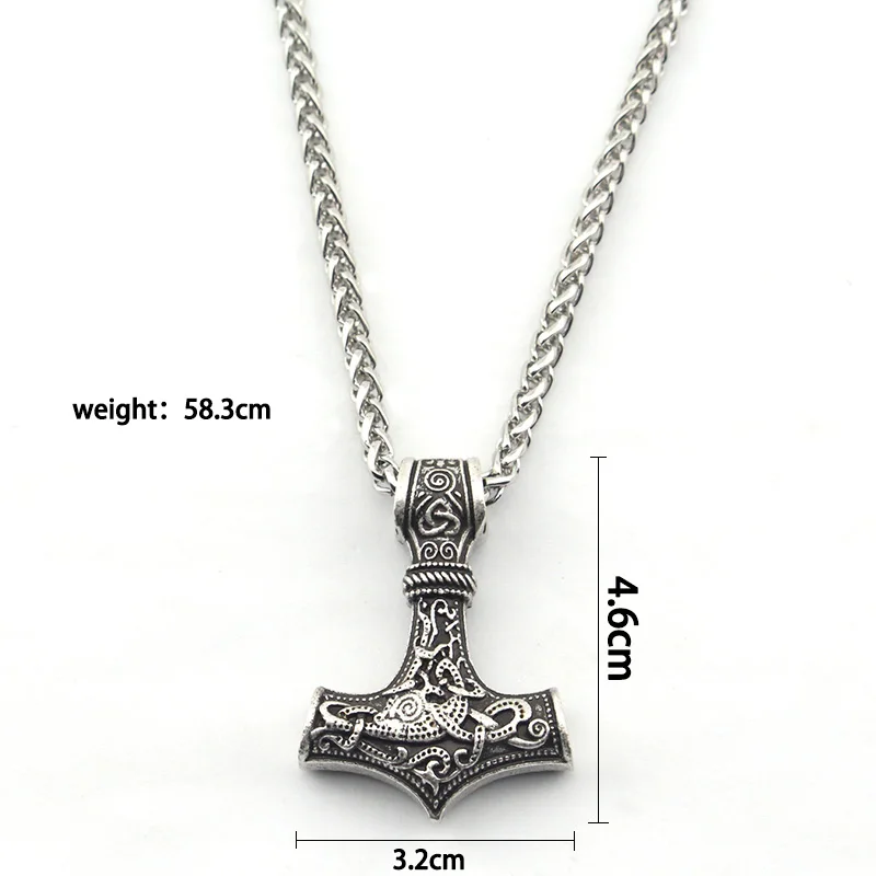 Новый Mjolnir Молот Тора скандинавские языческие символы кулон ожерелье из