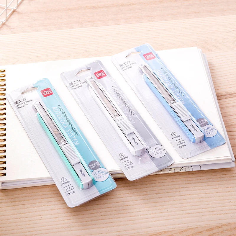 Deli маленький нож из алюминиевого сплава в обшивке для стены бумажный