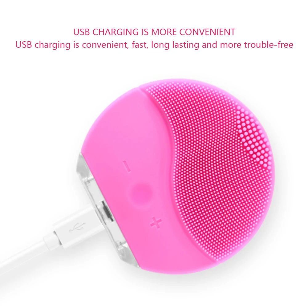 1 комплект Электрический силиконовый звуковой вибрационный массаж кожи лица с