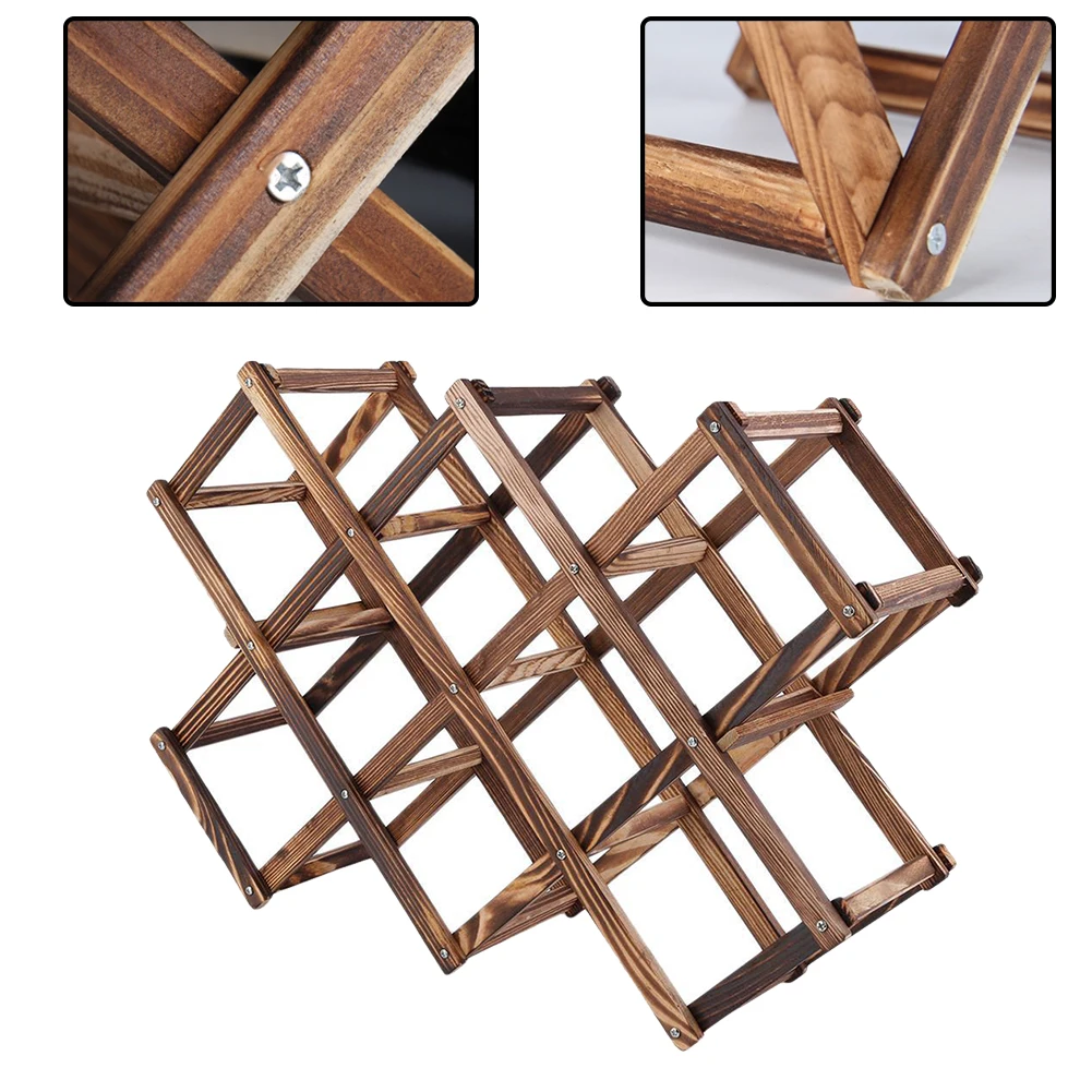 Деревянная полка для красного вина 3/6/10 держатель бутылки кухни дисплея|Бары и