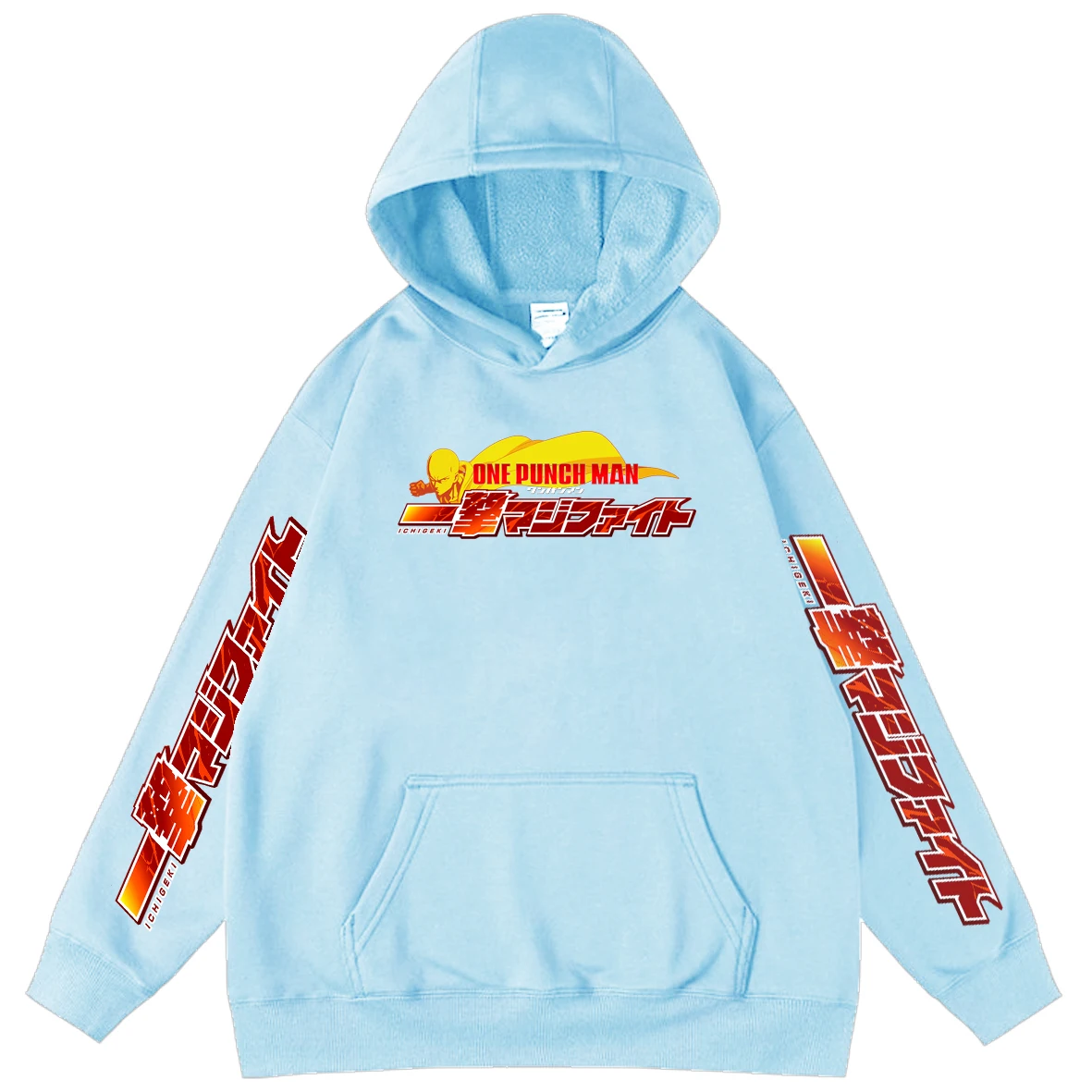

One Punch Man Men's Pullover Hoodie Sweatshirt Oversized Hoodies Anime Characters Printing Spring Autumn Cartoon Top Streetwear