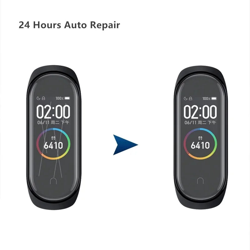 Защитная пленка для экрана 5/3/2 шт. умный Браслет полная защита Гидрогелевая Xiaomi Mi