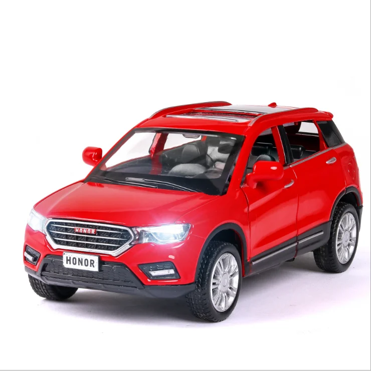 

Simulation of 1:32 Haval H6 alloy household car model with acousto-optic door opening for children's birthday holiday gift