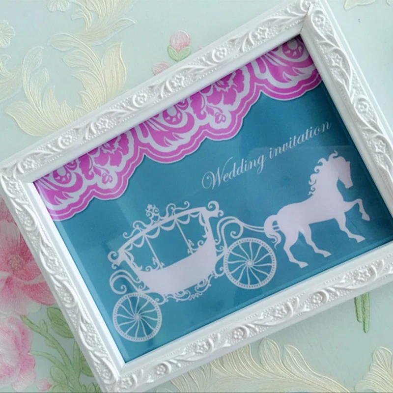 Горячая Распродажа 9 шт./компл. набор настенных фоторамок европейский стиль синие